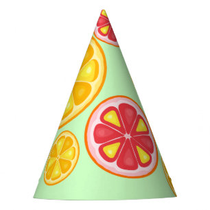Chapeaux De Fêtes Agrumes TROPICALES FRUITS D'ÉTÉ Citrons d'orange