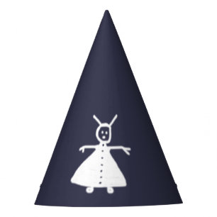 Chapeaux De Fêtes Alien puéril de dessin sur toute couleur