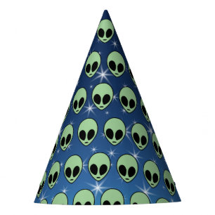Chapeaux De Fêtes Alien vert