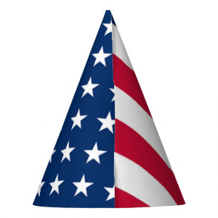 Chapeaux De Fêtes American Flag Paper Party Casquette Patriotic USA