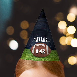 Chapeaux De Fêtes American Football Field Name Team Jersey Numéro