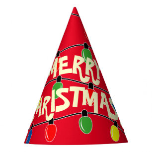 Chapeaux De Fêtes Ampoules amusantes Noël fêtards cornet casquettes