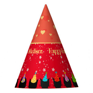Chapeaux De Fêtes Amusant Anniversaire De Chat Pour Enfants