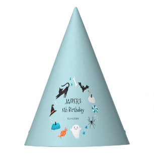 Chapeaux De Fêtes Amusants Halloween Créature Bleu Anniversaire Fête