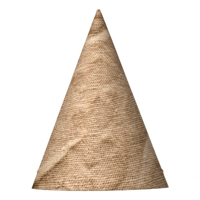 Chapeaux De Fêtes Ancien tissu brun : arrière - plan texturé. (Devant)