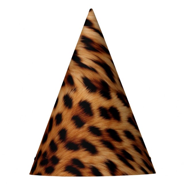 Chapeaux De Fêtes Anniversaire animal chic Leopard (Devant)