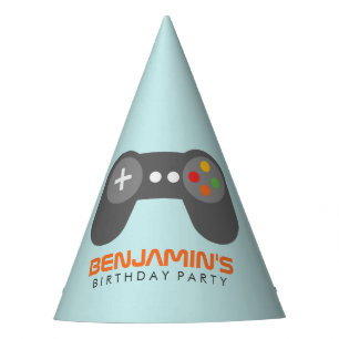 Chapeaux De Fêtes Anniversaire de enfant du contrôleur de jeu vidéo