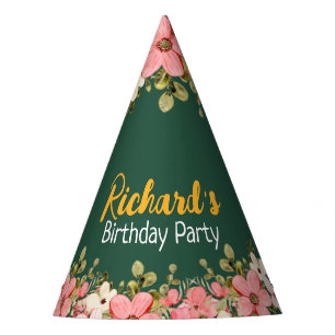 Chapeaux De Fêtes Anniversaire de enfant floral mignon