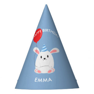 Chapeaux De Fêtes Anniversaire de enfant lapin doux