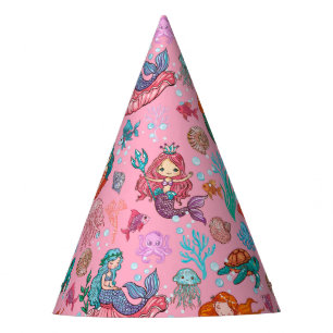Chapeaux De Fêtes Anniversaire de la petite sirène