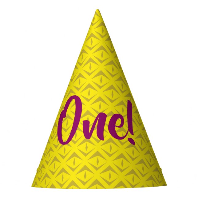 Chapeaux De Fêtes Anniversaire de l'ananas mignonne fête de l'enfant (Devant)