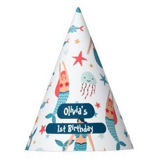 Chapeaux De Fêtes Anniversaire de Mermaid