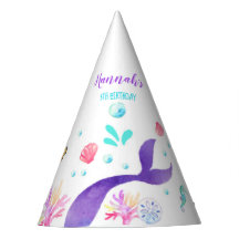 Anniversaire de sirène de casquette de partie de