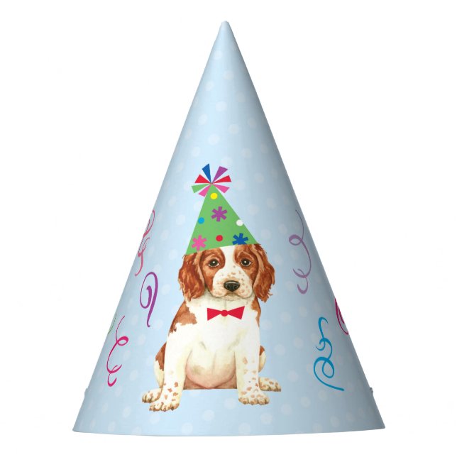 Chapeaux De Fêtes Anniversaire de Welsh Springer Spaniel (Devant)