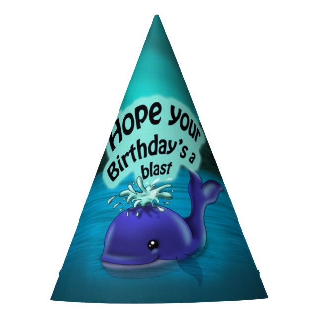 Chapeaux De Fêtes Anniversaire des baleines (Devant)