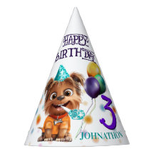 Anniversaire du chien coquelicot mignon