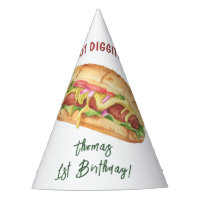 Anniversaire Enfants Hot Dog Aquarelle
