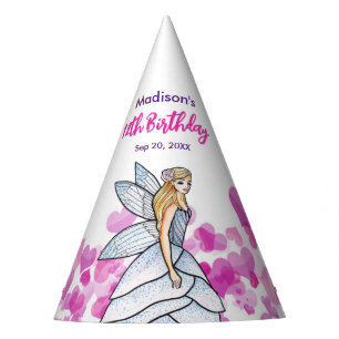 Chapeaux De Fêtes Anniversaire Fairy Princess Pink Hearts Fashion Cr