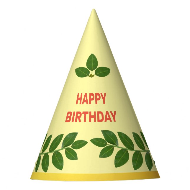 Chapeaux De Fêtes Anniversaire Feuille de Green Bay (Devant)