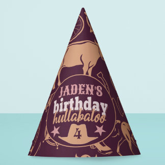 Chapeaux De Fêtes Anniversaire Hullabaloo Occidentale Cowgirl Annive