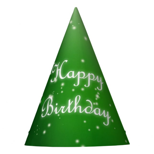 Chapeaux De Fêtes Anniversaire Vert (Devant)