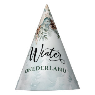 Chapeaux De Fêtes Anniversaire Winter Onederland