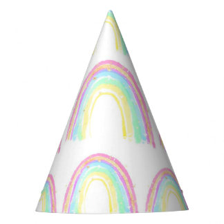Chapeaux De Fêtes Aquarelle Arc-en-ciel