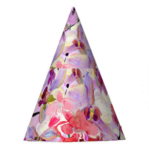 Chapeaux De Fêtes Arrière - plans d'aquarelle Orchidée-Sakura