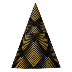 Chapeaux De Fêtes Art Déco : Carrés d'or, Papier peint de coin.