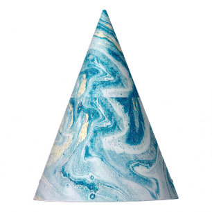 Chapeaux De Fêtes Art Océanique : Fissures D'Agate De Marbre.