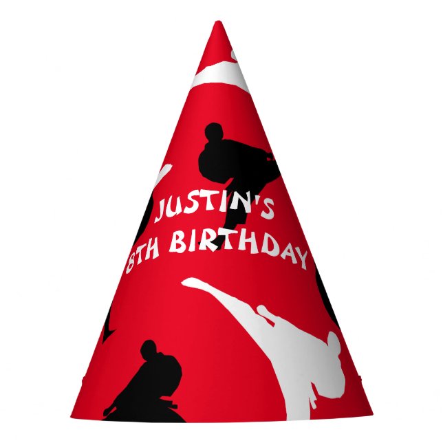 Chapeaux De Fêtes Arts martiaux fête d'anniversaire casquette avec k (Devant)