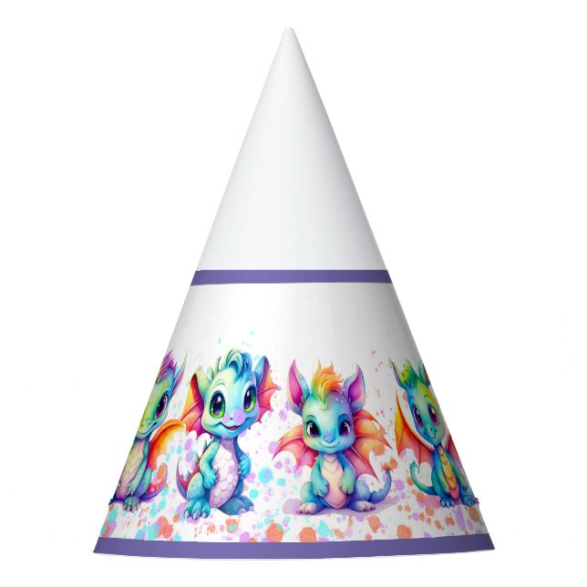 Chapeaux De Fêtes Baby Dragon Casquettes de fête d'anniversaire (Devant)