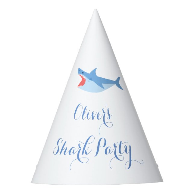 Chapeaux De Fêtes Balayage de la fête d'été de requin Anniversaire d (Devant)