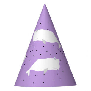 Chapeaux De Fêtes Baleine blanche claire violet