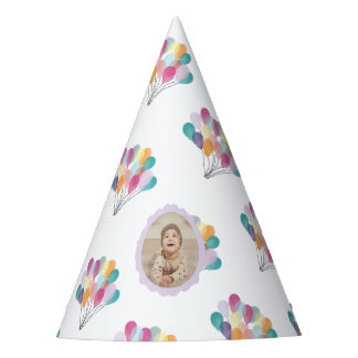 Chapeaux De Fêtes Ballons Aquarelles Fantaisistes | Fête sur Mesure 