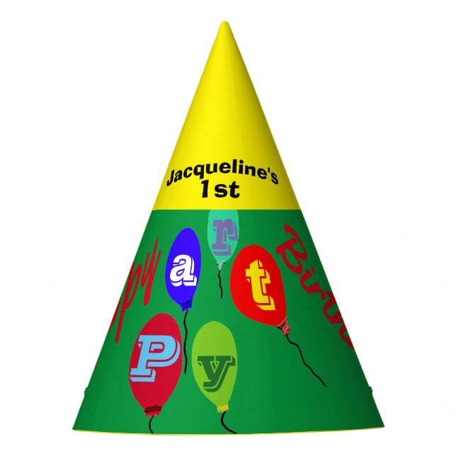 Chapeaux De Fêtes Ballons Casquettes Festive Green Jellow Party (Devant)