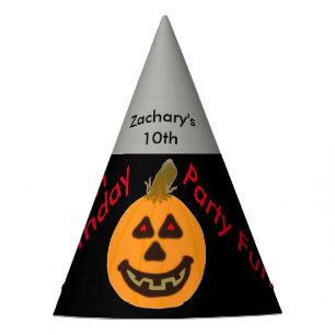 Chapeaux De Fêtes Ballons Citrouilles d'Halloween Casquettes d'anniv