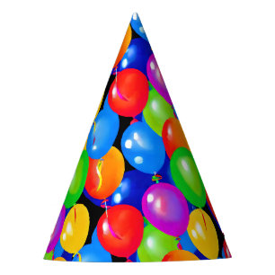 Chapeaux De Fêtes Ballons d'anniversaire colorés