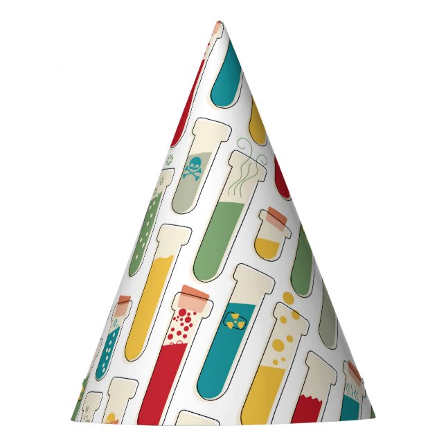 Chapeaux De Fêtes Bande de tube d'essai de chimie moderne du milieu  (Devant)