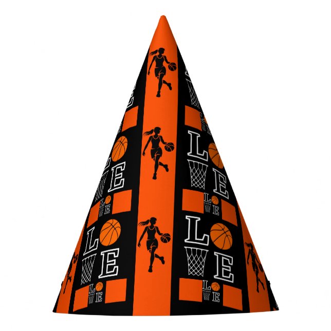 Chapeaux De Fêtes Basketball Girl, Basketball Player Birthday  (Devant)