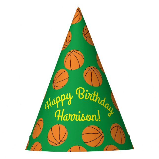 Chapeaux De Fêtes Basketball Sports Anniversaire (Devant)