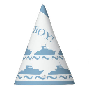 Chapeaux De Fêtes Bateau bleu bébé