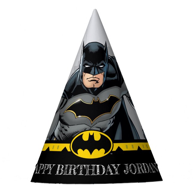 Chapeaux De Fêtes Batman | Chalkboard Joyeux anniversaire (Devant)