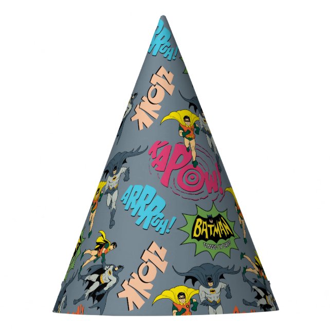Chapeaux De Fêtes Batman Et Robin Motif Action (Devant)
