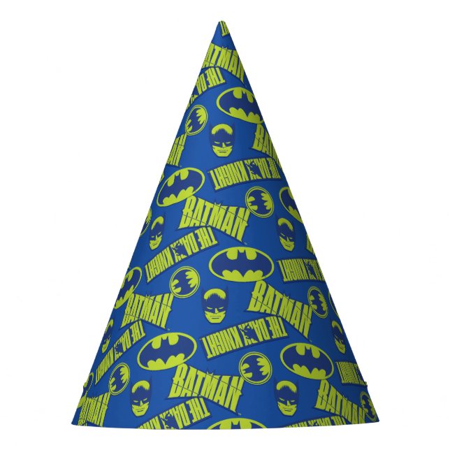 Chapeaux De Fêtes Batman - Le Motif du Chevalier foncé (Devant)