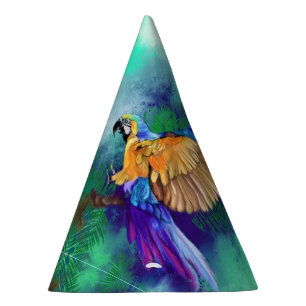 Chapeaux De Fêtes Beau Casquette de la partie papier perroquet coule