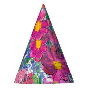 Chapeaux De Fêtes Beaux Fleurs sauvages : Artistérie tirée à la main