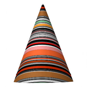 Chapeaux De Fêtes Belles rayures colorées