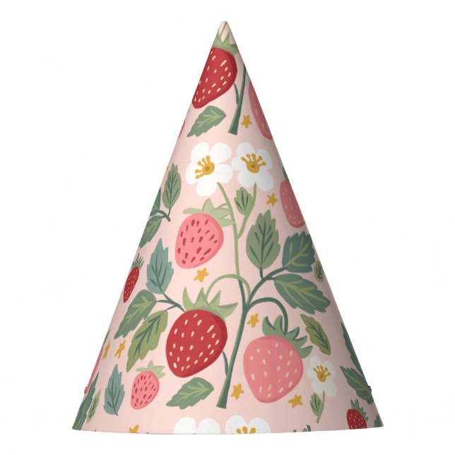 Chapeaux De Fêtes Berry First Strawberry Bouquet Anniversaire (Devant)