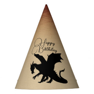 Chapeaux De Fêtes Black Dragon Ancien Papier Anniversaire Anniversai